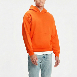 เสื้อสเวตเชิ้ตแบบสวม Unisex พร้อมส่ง ปักลายได้ตามสั่ง ชุดวอร์มผ้าฟลีซ ไซส์ใหญ่พิเศษ ผ้าฝ้าย 100% ทรงโอเวอร์ไซส์ สำหรับฤดูใบไม้ผลิ เหมาะสำหรับธุรกิจดรอปชิปปิ้ง - Product Image 1