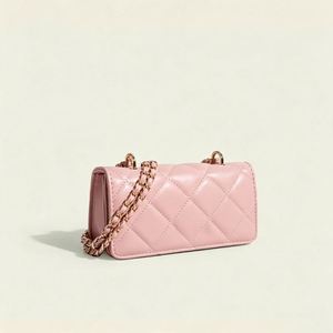 New Arrival Spring Picnic Tote <b>Bag</b> Large Woven Plastic Handbag In Cute Pastel Checkered Fresh Color Block Design For Outing - Product Image 1
