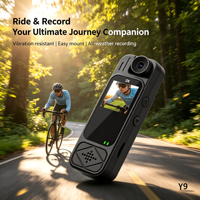 Caméra de poche portable avec écran, enregistreur portable, enregistrement audio et vidéo, caméra à clip HD, vision nocturne infrarouge portable
