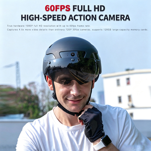Casco Inteligente para Motocicleta Eléctrica, Económico, con Cámara y Auriculares, Control Remoto Inalámbrico, Sensor de Luz, Diseño Abierto, para Adultos - Product Image 2