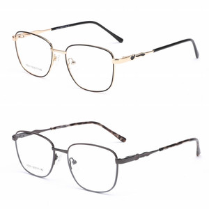 Montura de gafas de negocios Retro ultraligeras a la moda para mujer, nuevas gafas de Metal para mujer con <span class=keywords><strong>arte</strong></span> personalizado, Estilo clásico - Product Image 1