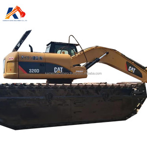 ญี่ปุ่นทํารถขุดสะเทินน้ําสะเทินบก Caterpillar 320D ดั้งเดิมในสภาพดีเรือขุดพื้นที่ชุ่มน้ํา cat320C สําหรับขาย - Product Image 1