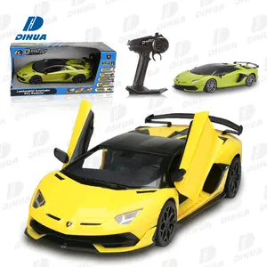 PNC Toy Official Licensed Lamborghini Aventador SVJ Roadster Remote Control Car 1:14 Scale 2.4Ghz RC High Speed Racing Car -12KM
