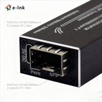 Mini convertisseur de média à fibre SFP alimenté par PoE pour systèmes de vidéosurveillance