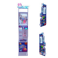 Mega Mini máquina de garra juguetes pequeños grúa expendedora Arcade premios muñeca regalo caramelo juego que funciona con monedas Idioma Inglés aceptador de billetes