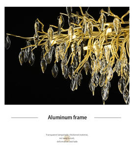 نجفة مضيئة جديدة ومستديرة فريدة مصباح مضيء كريستالي فاخر حديث ديكور سقف للمنازل والفنادق وغرف المعيشة والمطاعم - Product Image 6