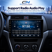 Pour Peugeot 107 2009-2015 Autoradio 9'' Android avec GPS Navigation, CarPlay sans fil, Android Auto, Stéréo 4G WIFI DSP