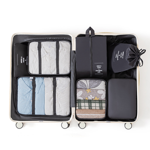 7Pcs <b>Folding</b> Travel Organizer <b>Storage</b> Bags Cube Suitcase Packing Set <b>Storages</b> Luggage Clothes Shoe <b>Box</b> - Product Image 2