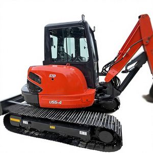 Mini-excavatrice sur chenilles Kubota U55-4 d'occasion en excellent état avec pince, 5 tonnes, petite pelle hydraulique en promotion - Product Image 1