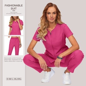 Nuevo Conjunto de Uniformes para Salón de Belleza, Accesorios Unisex para Spa y Masajes, Tela Dobby de Poliéster, Ropa de Trabajo para Hotel, Logotipo Personalizado, Talla XL - Product Image 6