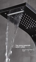 Panneau de douche mural LED à température constante, étanche, avec affichage numérique et multifonctionnel pour salle de bain