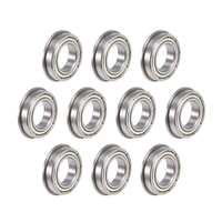 Acier au chrome protégé par roulement à billes de roulement de bride de F6801ZZ 12x21x5mm pour les machines/pompes industrielles
