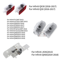 Nouvelle lampe de bienvenue LED pour portière de voiture, projecteur d'ombre 12V pour Infiniti QX30/50/70/56/80/60 Q30 G37/G25 Q50/70/60 M/EX Series JX35 Laser