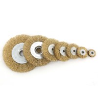 Disque à fil cranté en acier inoxydable durable pour meuleuse d'établi, idéal pour l'élimination de la saleté, de la rouille et des scories de soudure sur le métal, le bois et la pierre