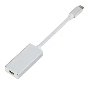 适用于Macbook的USB 3.1 C型至迷你DP 4K x 2K 10gbps迷你显示端口电缆usb-c显示端口视频传输适配器