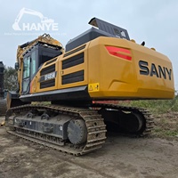 Excavatrice lourde Sany485 d'occasion, godet de 2,6 m³, poids de la machine de 48,5 T, moteur Cummins puissant pour les projets miniers à grande échelle