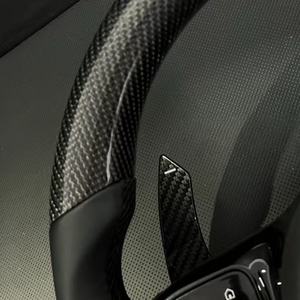 พวงมาลัยคาร์บอนไฟเบอร์ขายดีสำหรับรถยนต์เมอร์เซเดสเบนซ์ AMG C E S Class W204 W205 W222 G500 G55 G63 S500 อะไหล่รถยนต์ - Product Image 3