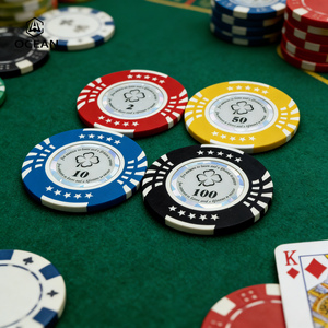 Jetons de <span class=keywords><strong>poker</strong></span> en céramique personnalisables avec logo, 500 pièces, cadeaux d'anniversaire, jetons de <span class=keywords><strong>poker</strong></span> en céramique pour jeux de cartes - Product Image 4