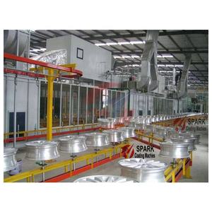 Ligne de production de peinture en poudre avec four à gaz, <span class=keywords><strong>pistolet</strong></span> de peinture <span class=keywords><strong>automatique</strong></span>, reciprocateur, trémie à poudre, machine de revêtement par cabine - Product Image 6