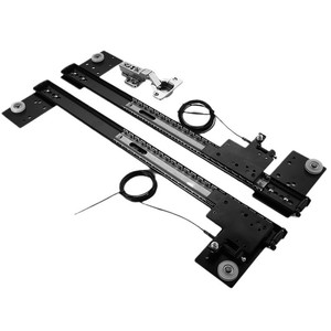 Herrajes para Puertas Plegables de Armario Oculto, Riel Deslizante Telescópico, Desmontable, Doble Amortiguador, Montaje en Techo, Acero Q235 con Pintura al Horno - Product Image 3