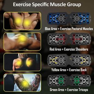 2025 Ensemble de planches de pompes multifonctionnelles portables en plastique, équipement de fitness pliable pour l'entraînement de la poitrine, de l'abdomen, des bras et du dos - Product Image 4