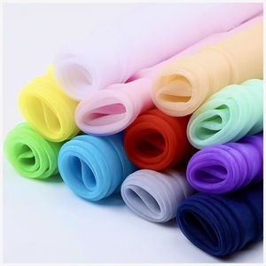<span class=keywords><strong>Tissu</strong></span> en organza et tulle haute densité, écologique, léger et antistatique, pour jupes <span class=keywords><strong>de</strong></span> mariage pour filles, maille en fil <span class=keywords><strong>de</strong></span> verre tissé - Product Image 4
