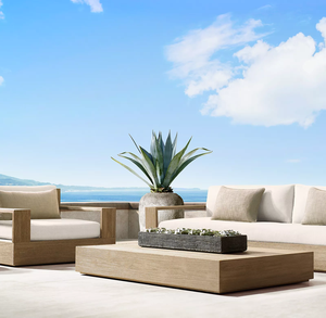 High Quality Garden <b>Sofa</b> Set <b>Wooden</b> Outdoor Teak Furniture Weather Patio Solid All Modern Standard Wood <b>Frame</b> Packing Tuin Set - Product Image 1