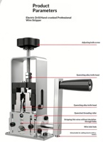 Máquina Manual Industrial para Pelar Cables de Acero y Cobre con Mango de Plástico, Herramienta Manual para Desforrar Cables