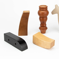 Pieds de meubles en bois massif personnalisés, remplacement de pieds en bois coniques pour canapé, canapé, armoire, table de chevet, bricolage