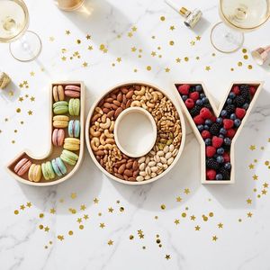 Cajas <span class=keywords><strong>de</strong></span> Papel Decorativas <span class=keywords><strong>Personalizadas</strong></span> con Letras Grandes para Charcutería, Reutilizables, Sin Relleno, Bandeja para Alimentos, para Fiestas <span class=keywords><strong>de</strong></span> Año Nuevo, Baby Shower - Product Image 1