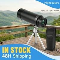 Nouveau style de télescopes monoculaires noirs BK7/BAK4 10x50mm pour l'observation des oiseaux, les voyages, les matchs de football, le camping en plein air