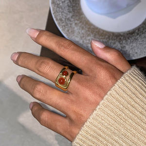 Collar con Colgante de Cadena de Eslabones Moderno de Acero Inoxidable Chapado en Oro de 18K de J&D Jewelry, Regalo de Navidad - Product Image 6