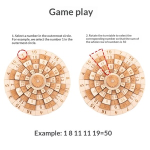 <span class=keywords><strong>Puzzle</strong></span> 3D en bois 50 pièces, jouet éducatif de niveau 10 à mécanisme rotatif, défi cérébral de difficulté élevée, 12,7 cm x 12,7 cm x 2 cm - Product Image 3