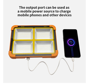 XJW-TY01 di luce solare multifunzione portatile a <span class=keywords><strong>LED</strong></span> per esterni impermeabile USB ricaricabile per campeggio di emergenza proiettore da pesca - Product Image 3