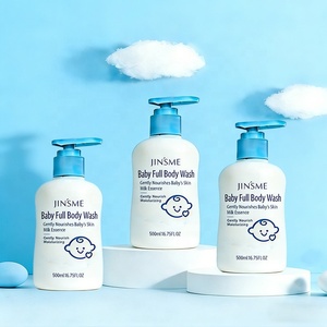 Gel de Baño y Champú 2 en 1 para Bebés con Leche, Personalizado OEM/ODM, 500ml, Niacinamida, Limpieza Suave, Hidratante y Blanqueador, Cuidado del Bebé - Product Image 4