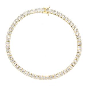 Bijoux Hip Hop pour femmes, <span class=keywords><strong>collier</strong></span> Initial glacé, nom, colliers Hip Hop - Product Image 4