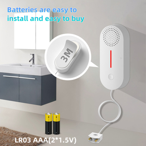 Détecteur d'alarme de niveau d'eau et de fuite WiFi TUYA APP, capteur de surveillance sans fil, alerte sonore et lumineuse, détecteur pour la maison, la cuisine, la salle de bain - Product Image 3