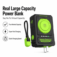 Banque d'alimentation sans fil magnétique 10000 mAh à charge rapide avec rotation à 360° °   Support de téléphone portable rotatif en métal