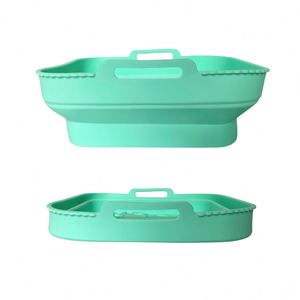Revêtements en silicone pour friteuse à air, panier, plateau, accessoires pour friteuse à air, sans BPA, qualité alimentaire, résistant à la chaleur, réutilisable - Product Image 1