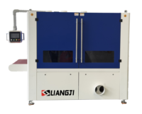 Machine automatique de débavurage et de arrondissement des bords pour tôles, traitement humide et sec, finition de surface en acier inoxydable découpé au laser, PLC