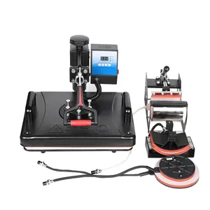 5 in 1 Swing Heat Press Machine Digital Sublimation Transfer Machine For T-shirt /Hat/Phone Case