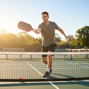 Raquette <span class=keywords><strong>de</strong></span> pickleball personnalisée en <span class=keywords><strong>fibre</strong></span> <span class=keywords><strong>de</strong></span> carbone T700 givrée, avec une finition douce pressée à froid, 16 mm, portable, approuvée USAPA - Product Image 5