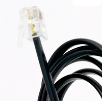 Câble téléphonique plat CE UL 4 conducteurs 30AWG gaine PVC Câbles 4C