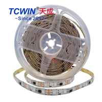 Tcwin 12V SMD LED-Streifen 30 LEDs/m Wasserdicht Weihnachtsdekoration für Landschaftsgestaltung mit Pro Max App-Steuerung