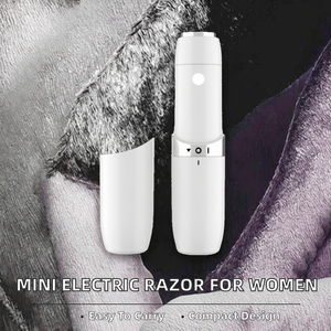 เครื่องโกนหนวดไฟฟ้าแบบหมุนได้ พกพาสะดวก ใช้แบตเตอรี่ สำหรับผู้หญิง เครื่องโกนหนวดขนาดเล็ก ล้างทำความสะอาดได้ อุปกรณ์กำจัดขน หน้า อินเทอร์เฟซภาษาอังกฤษ - Product Image 2