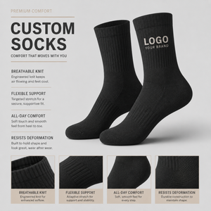 Custom Cotton Men's Business <b>Socks</b> Dress <b>Socks</b> Breathable Comfortable for Daily Wear Formal Occasions Wholesale - Product Image 3