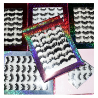 Emballage de cils papillon avec logo personnalisé, boîte vide, violet, rose, fabrication, pièces
