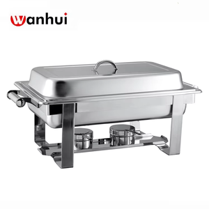 ชามอุ่นอาหารสแตนเลสพร้อมที่จับสำหรับใช้ในร้านอาหารดีไซน์ก้นต่างๆ - Product Image 4