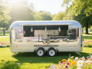 Remorque de camion-restaurant commerciale ACB en acier inoxydable et aluminium avec friteuse intégrée, cuisinière et chauffage intégré, isolée - Product Image 4