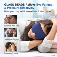 Masque oculaire 3D ergonomique en mousse à mémoire de forme Custom Link, occultant à 100 %, lesté, pour yoga, soulagement de la pression, toutes saisons